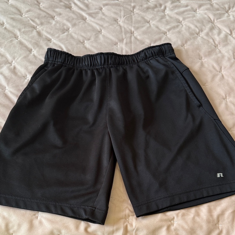 Russell Athletic Black Men's Performance Mesh Shorts